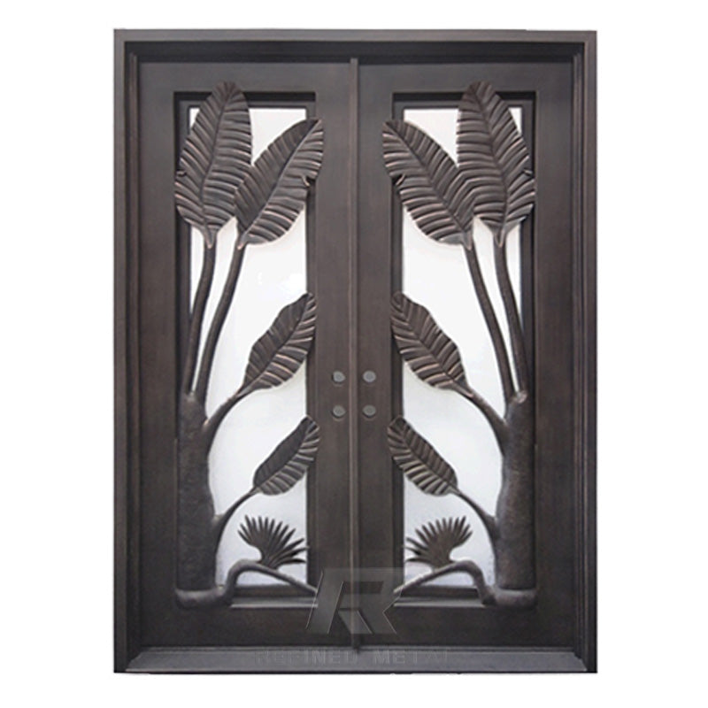 The Palmetto Grove | Wrought Iron Door