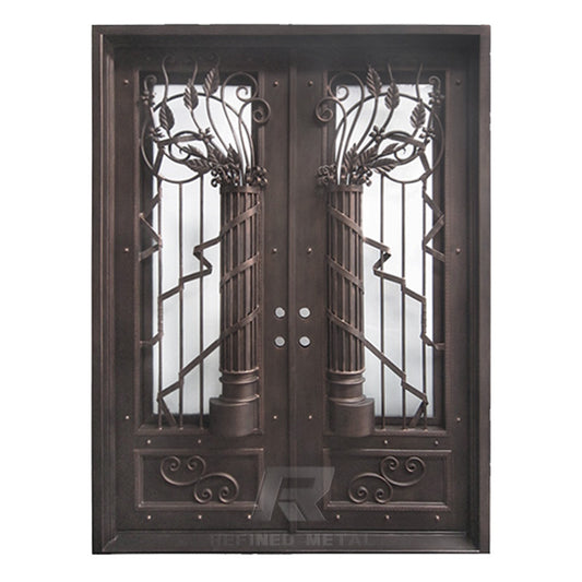 The Corinthian Crest | Wrought Iron Door
