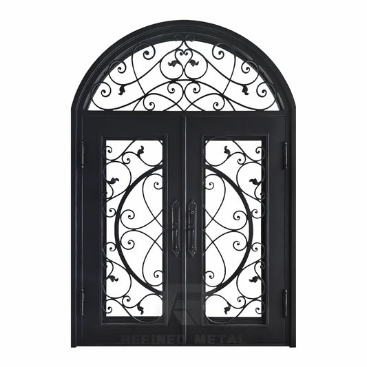 The Barcelona Crest | Wrought Iron Door