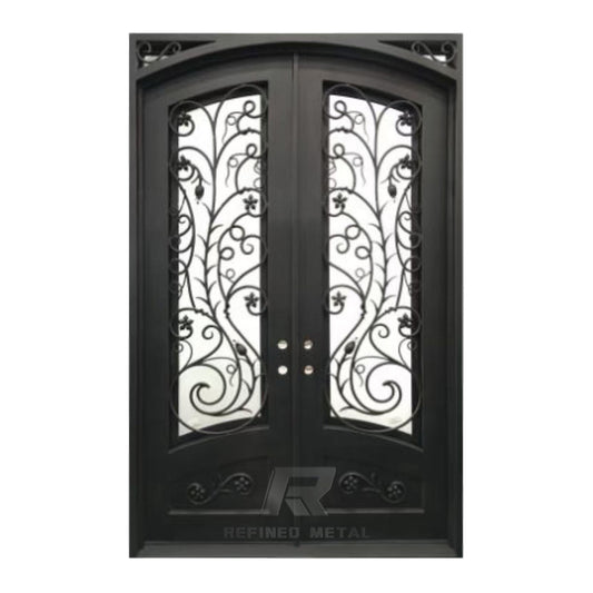 Verona Crest | Double Wrought Iron Door