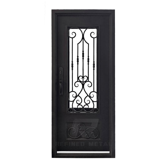 The Verona Scroll | Wrought Iron Door